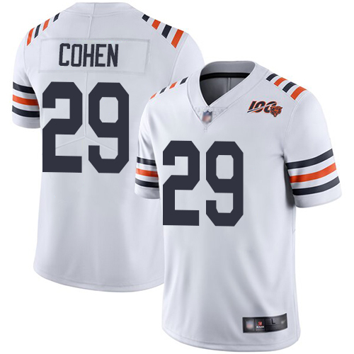 Men Chicago Bears 29 Cohen White 100th Anniversary Nike Vapor Untouchable Player NFL Jerseys
